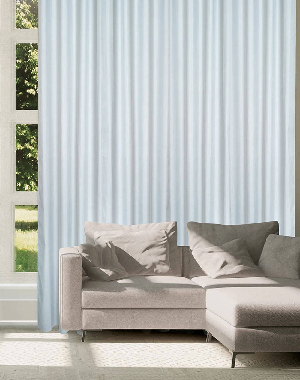 DAS 2253 CURTAIN WITH HOLES(Размери: 140 x 270 см.)