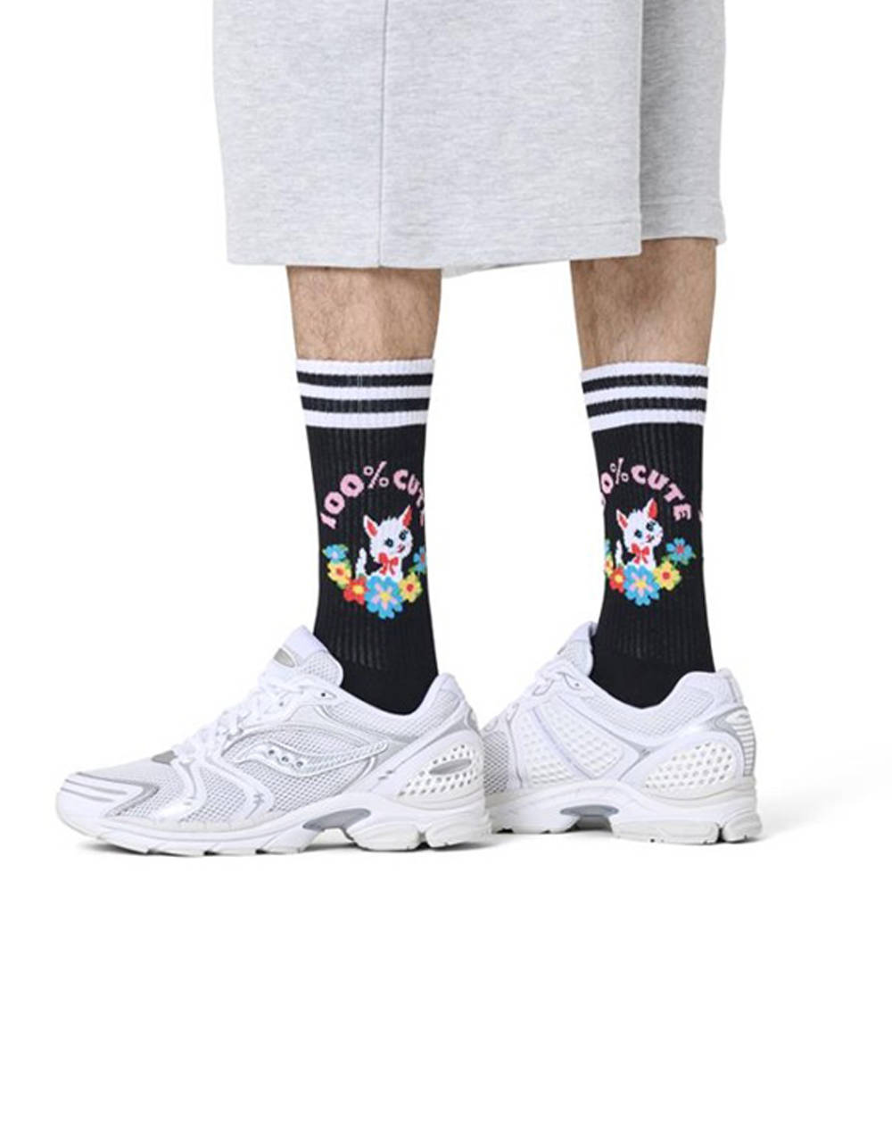 HAPPY SOCKS 100% Cute Sneaker Sock