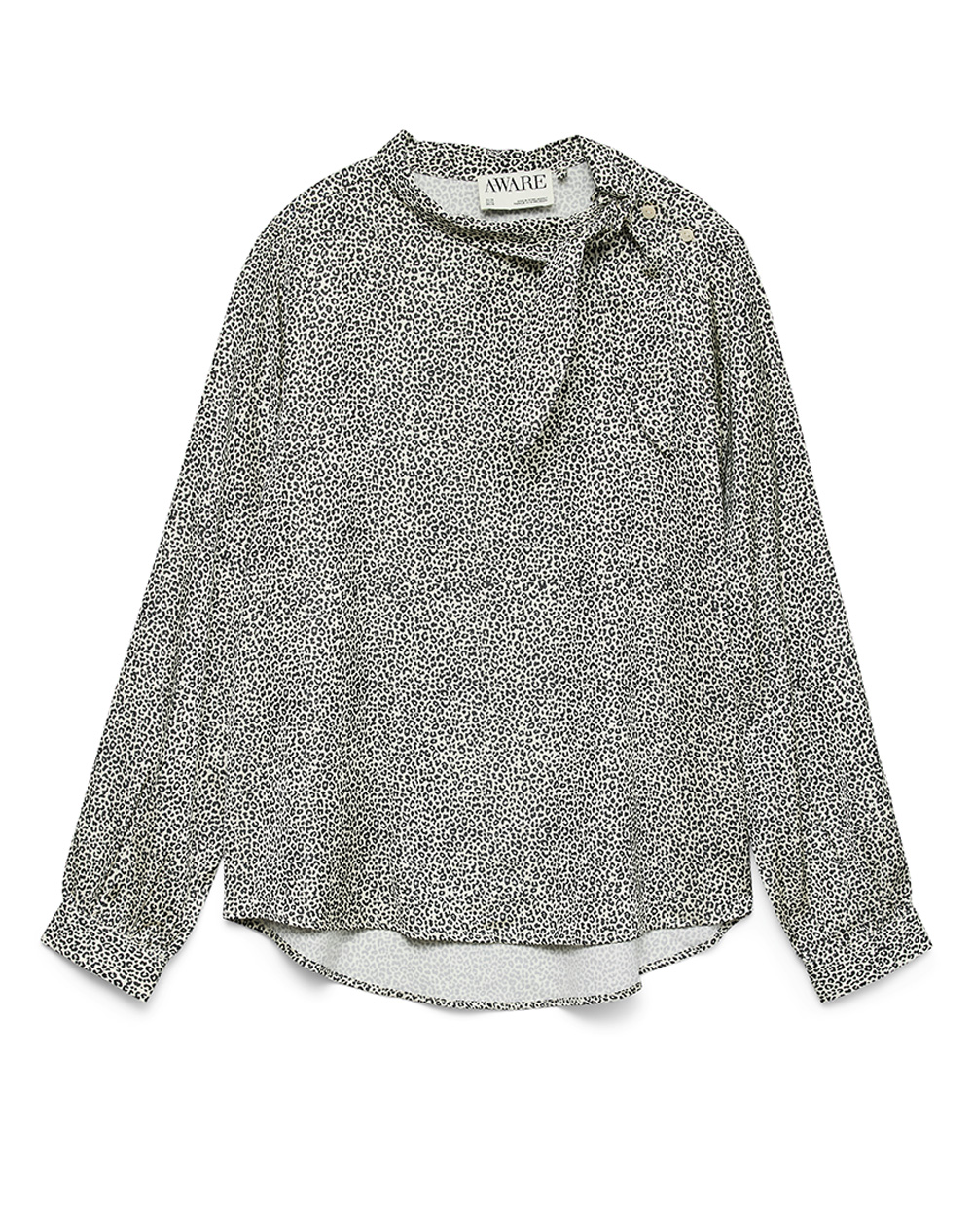 AWARE BY VERO MODA AWTELVA LS HIGH-NECK MIDI BLOUSE