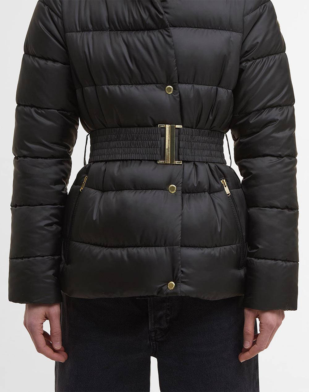 BARBOUR INTERNATIONAL SHORT TRACK LINE PUFFER JACKET