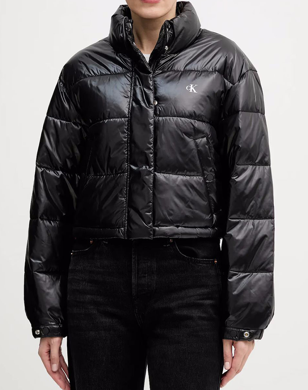 CALVIN KLEIN SHINE CROP PUFFER JACKET