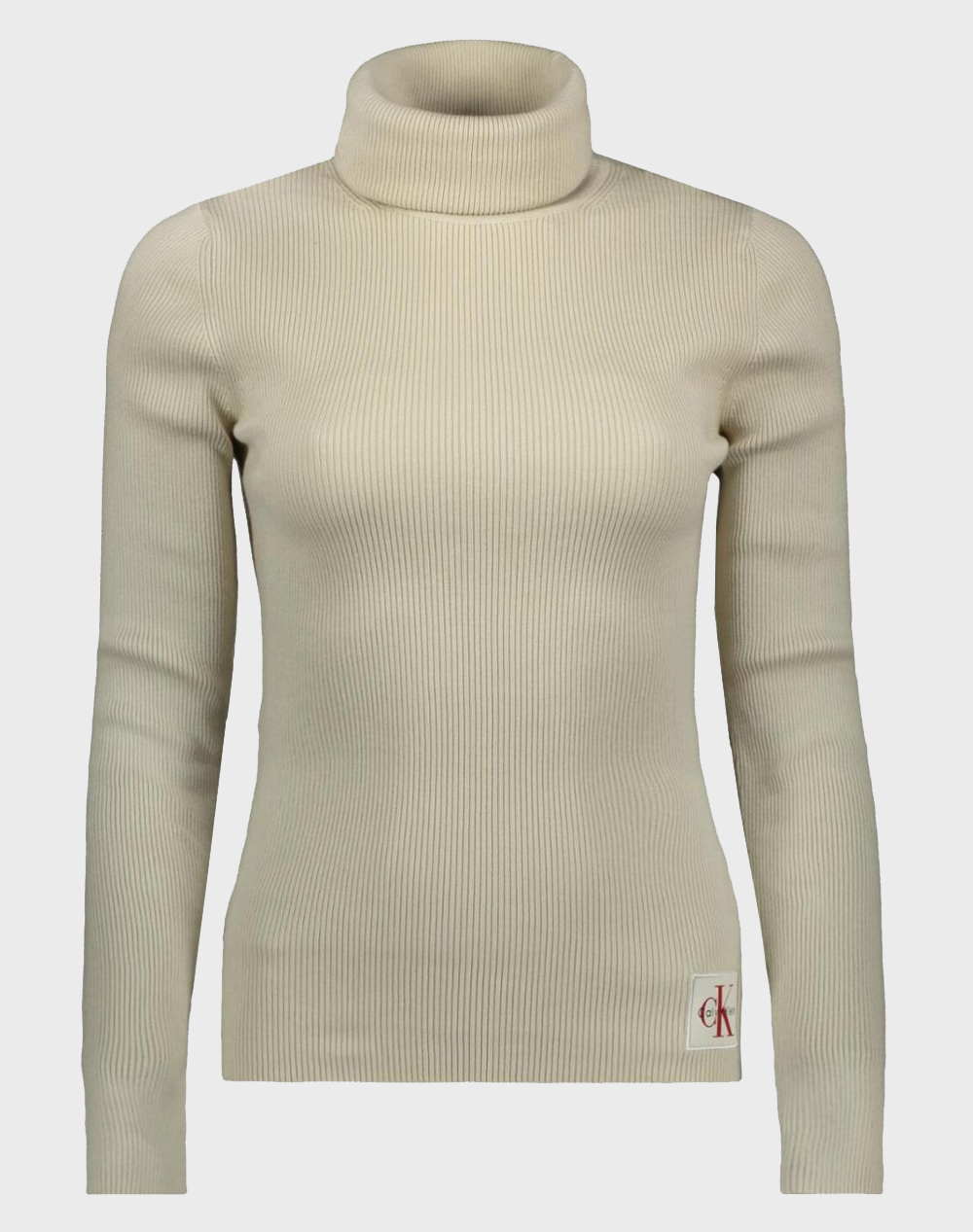 CALVIN KLEIN WOVEN LABEL ROLL NECK