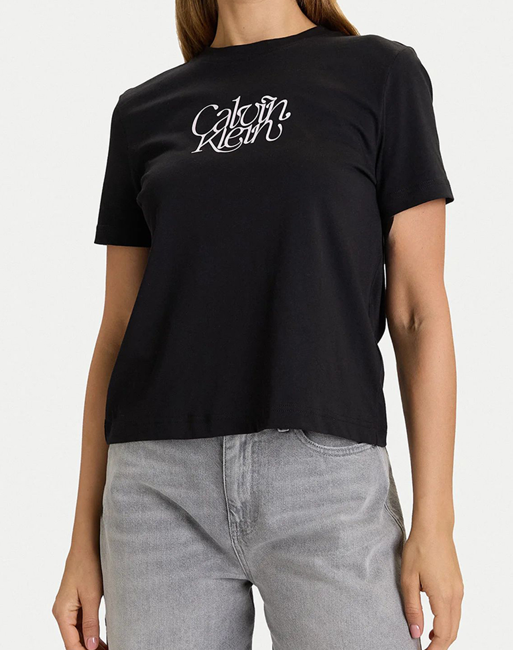 CALVIN KLEIN SS FITTED SCRIPT CALVIN KLEIN TE