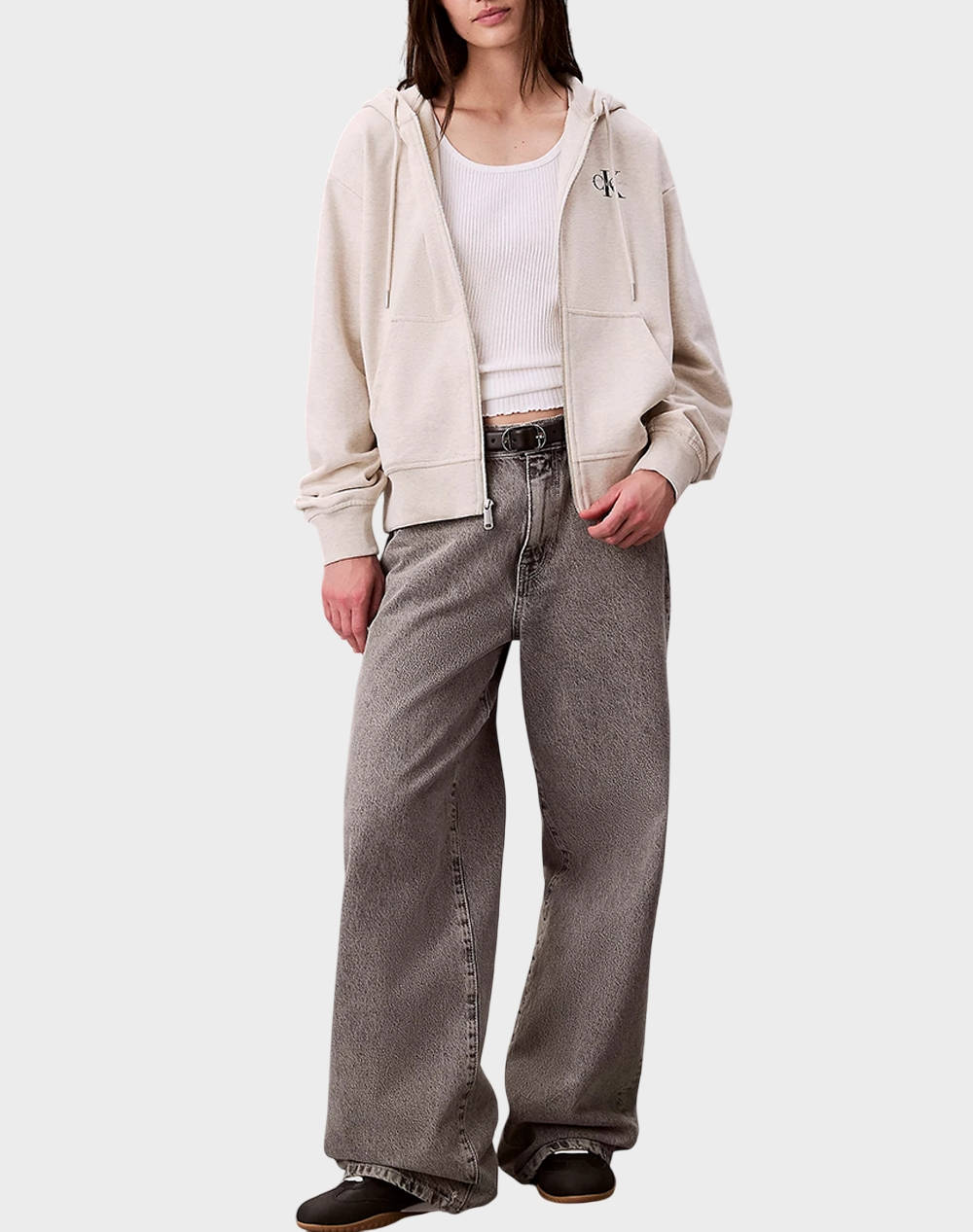 CALVIN KLEIN MONOLOGO FRENCH TERRY FZ BF HOOD