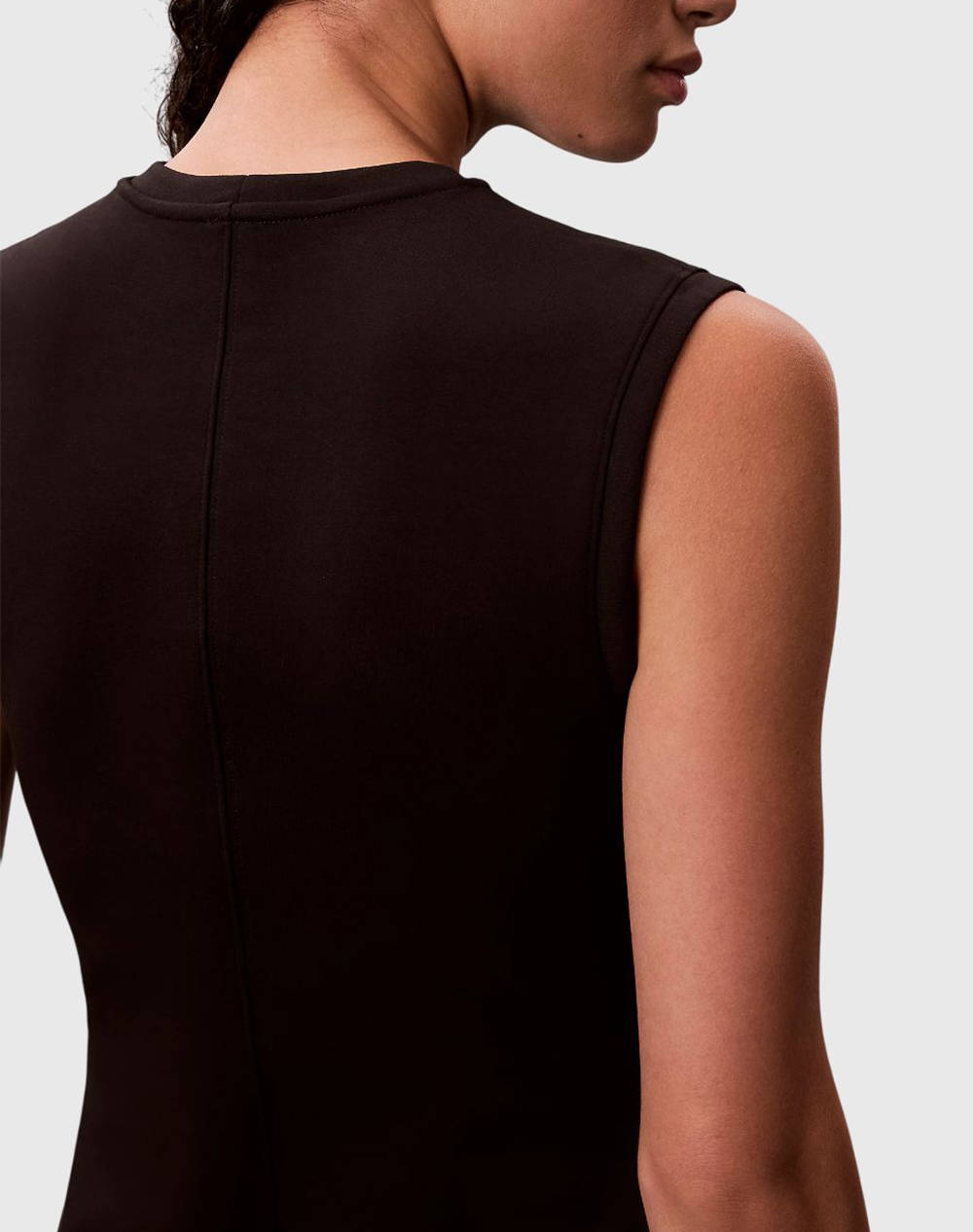 CALVIN KLEIN JEANS SL SCUBA SEAM DETAIL MINI DRESS