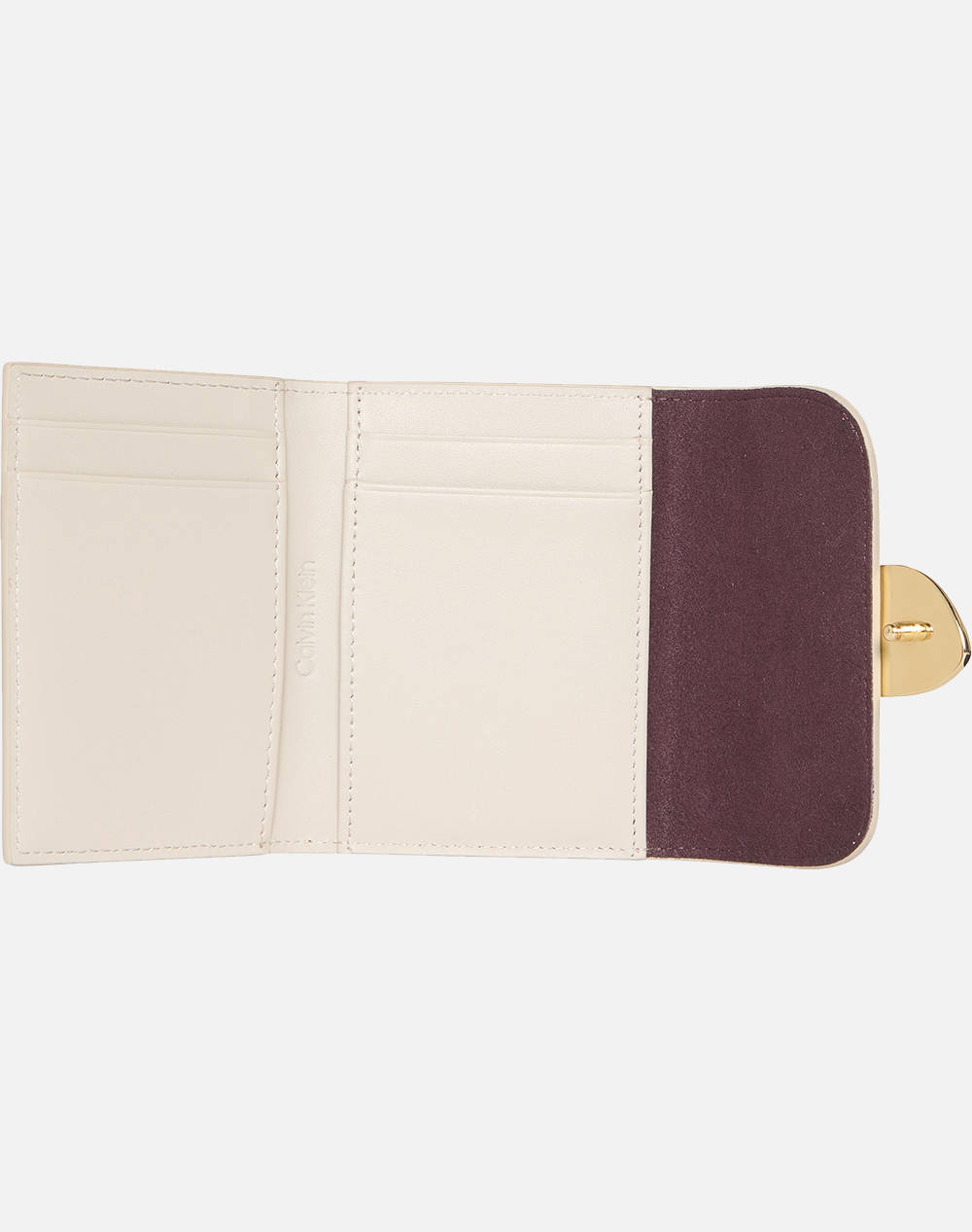 CALVIN KLEIN STONE LOCK SLOUCHY LTHR TRIFOLD (Размери: 7.5 x 10.5 x 0.5см.)