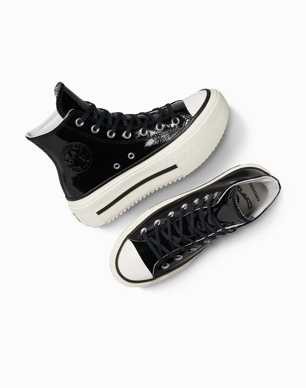 CONVERSE CHUCK TAYLOR ALL STAR LIFT DOUBLE STACK PLATFORM PATENT LEATHER