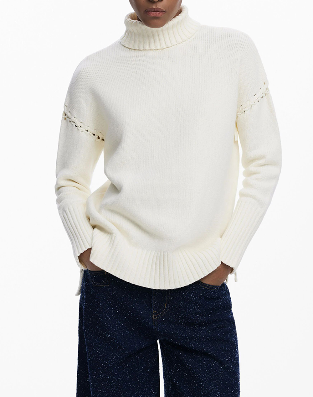 DESIGUAL JERS_VANTAA ПЛЕТЕНИ ДАМСКИ ДРЕХИ