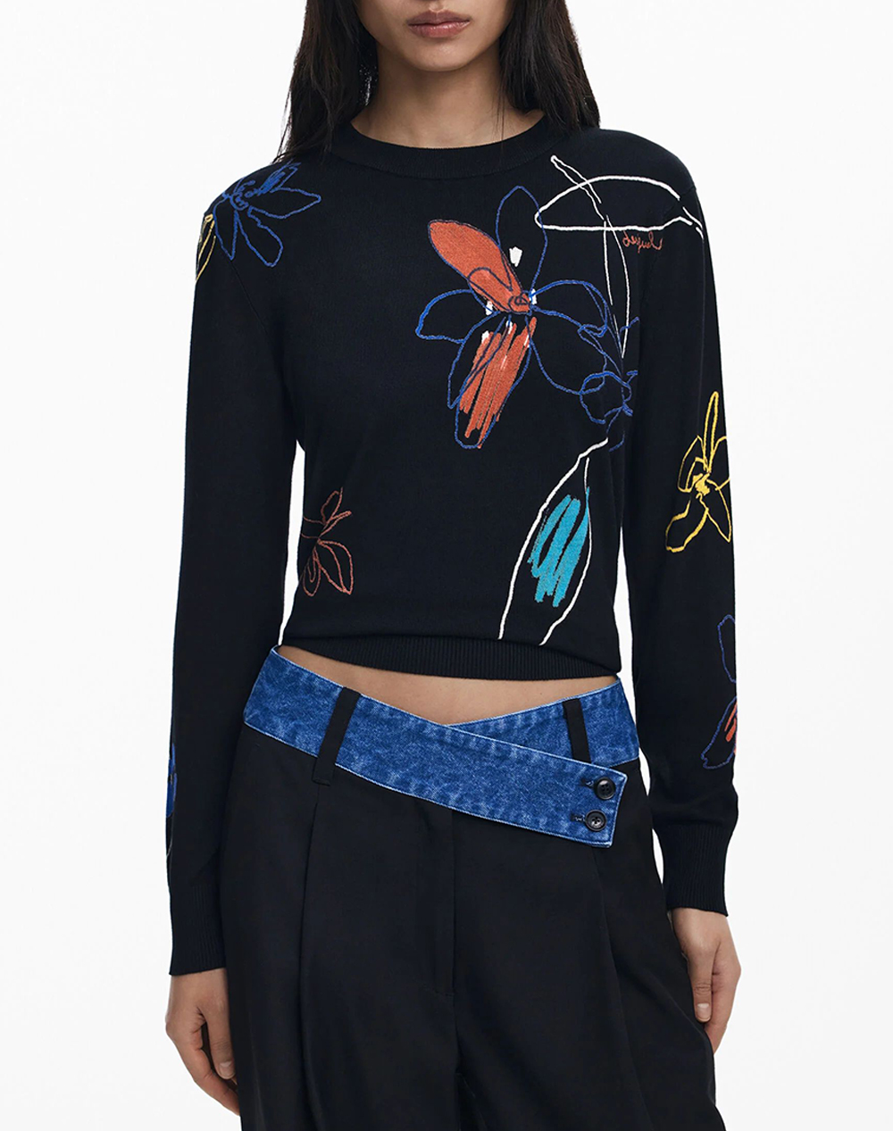 DESIGUAL JERS_ARTY ПЛЕТЕНИ ДАМСКИ ДРЕХИ