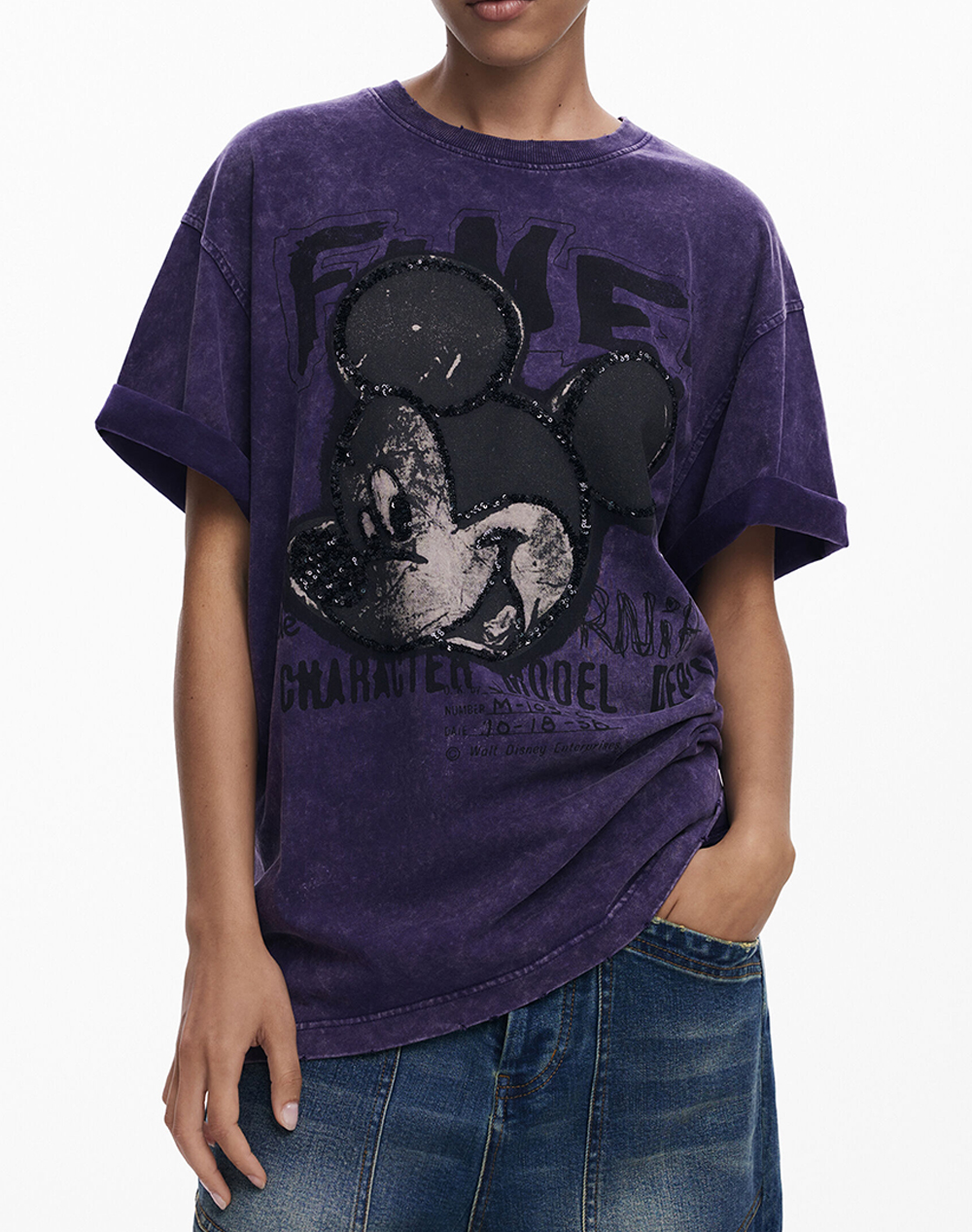 DESIGUAL TS_FUGAZ MICKEY ДАМСКА БЛУЗА