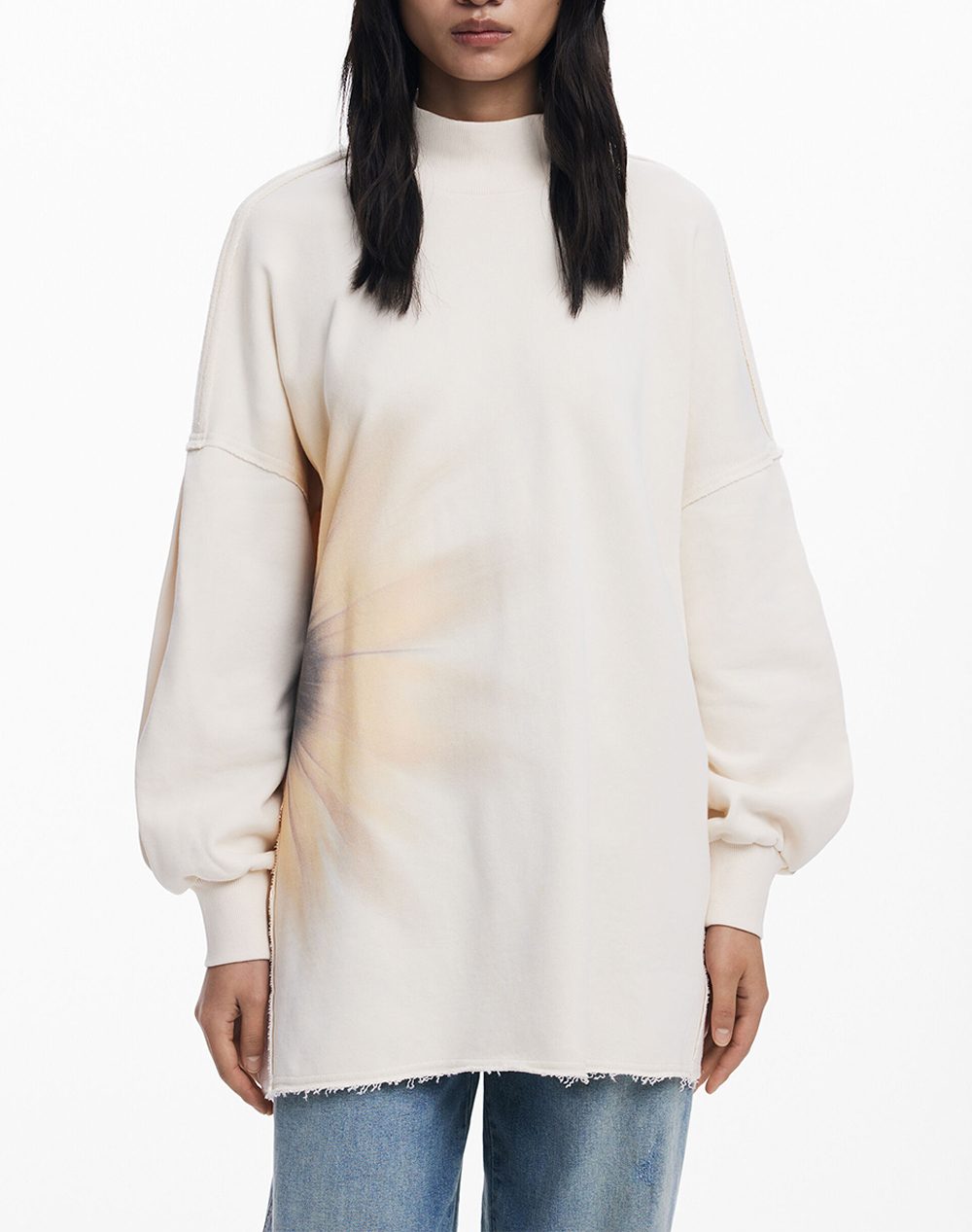 DESIGUAL SWEAT_FLOR WOMENS SWEATSHIRT