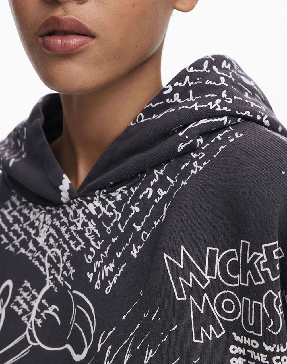 DESIGUAL SWEAT_LETTERS MICKEY WOMENS SWEATSHIRT