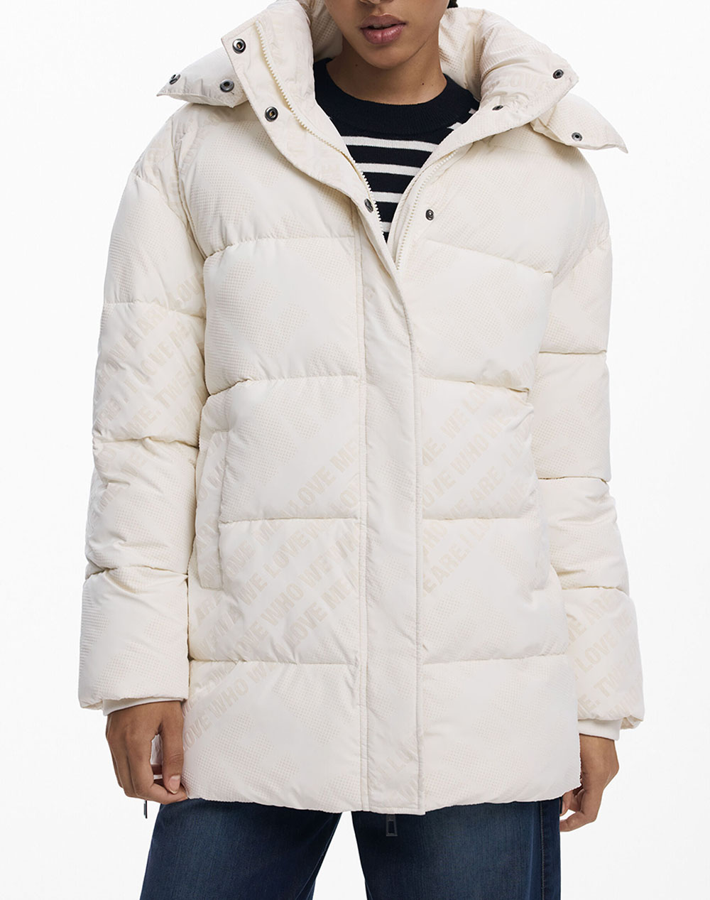 DESIGUAL PADDED_CADERA_FLOCK ДАМСКО ЯКЕ