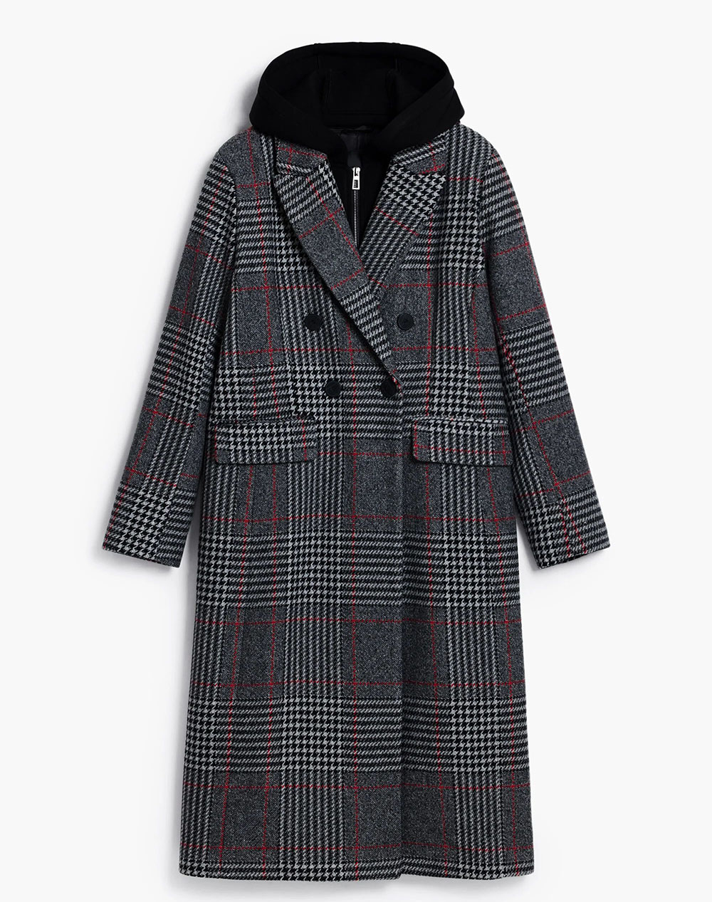 DESIGUAL COAT_CAPUCHA_CHECK ДАМСКО ПАЛТО