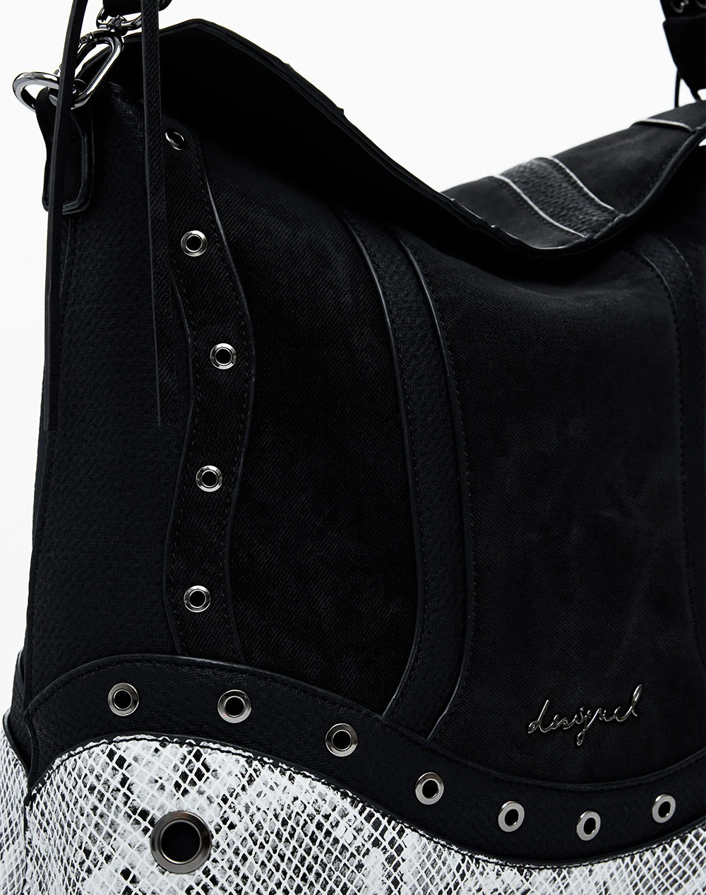 DESIGUAL BACK_SNAKE PATCH JERSEY 2 WOMENS BAG