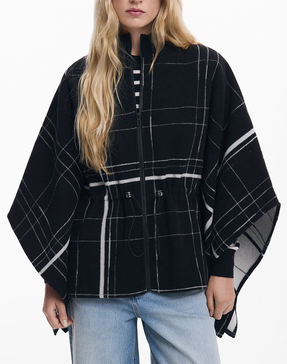 DESIGUAL PONCHO_CUADROS ALDAMA ДАМСКО ПОНЧО