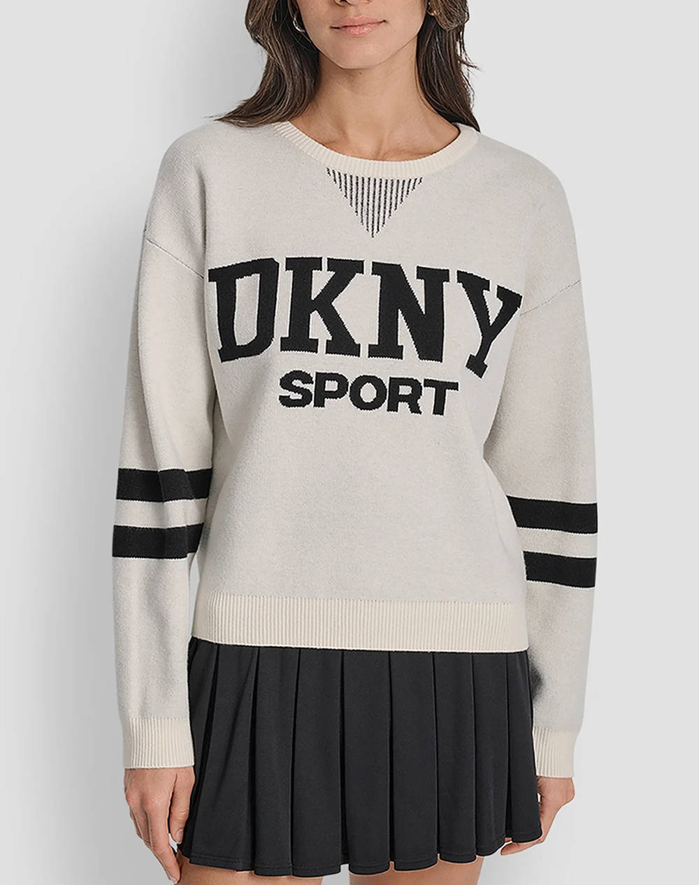 DKNY DP5R0749 LOGO ДЪЛЪГ ПУЛОВЕР DKNY