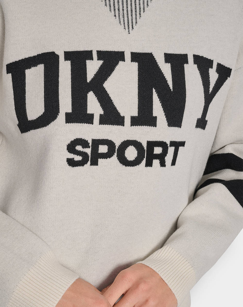 DKNY DP5R0749 LOGO ДЪЛЪГ ПУЛОВЕР DKNY