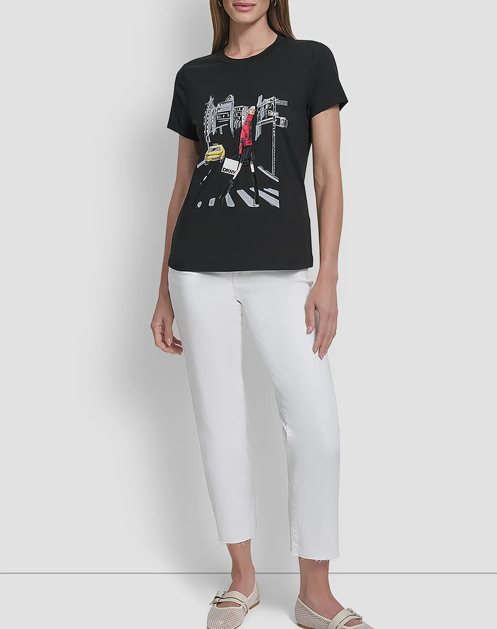 DKNY P5MOEWNA Тениска с къс ръкав DKNY