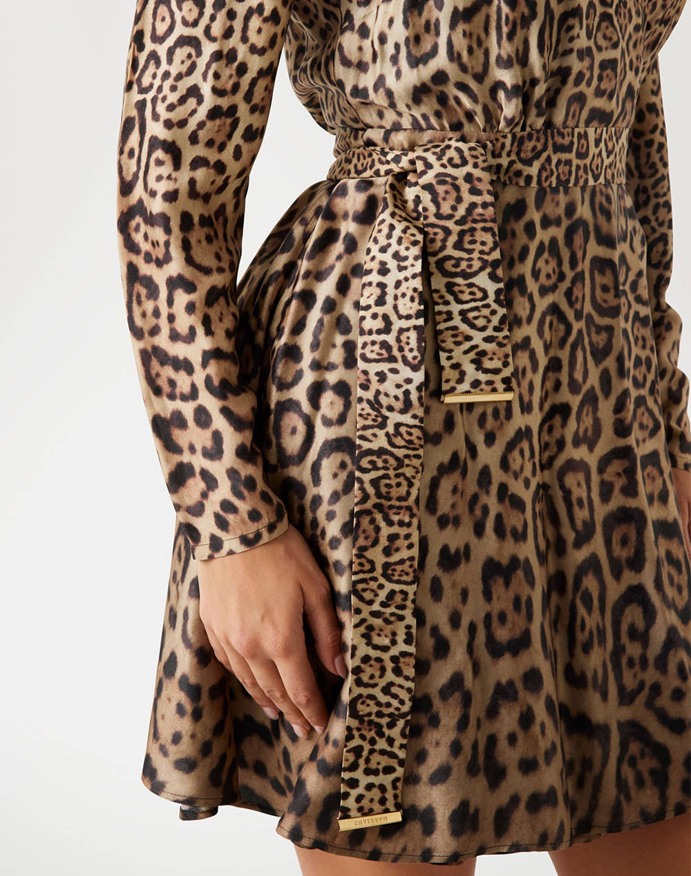 GUESS BY MARCIANO ALANIS WRAP W/TIE LS DRESS WOMENS DRESS
