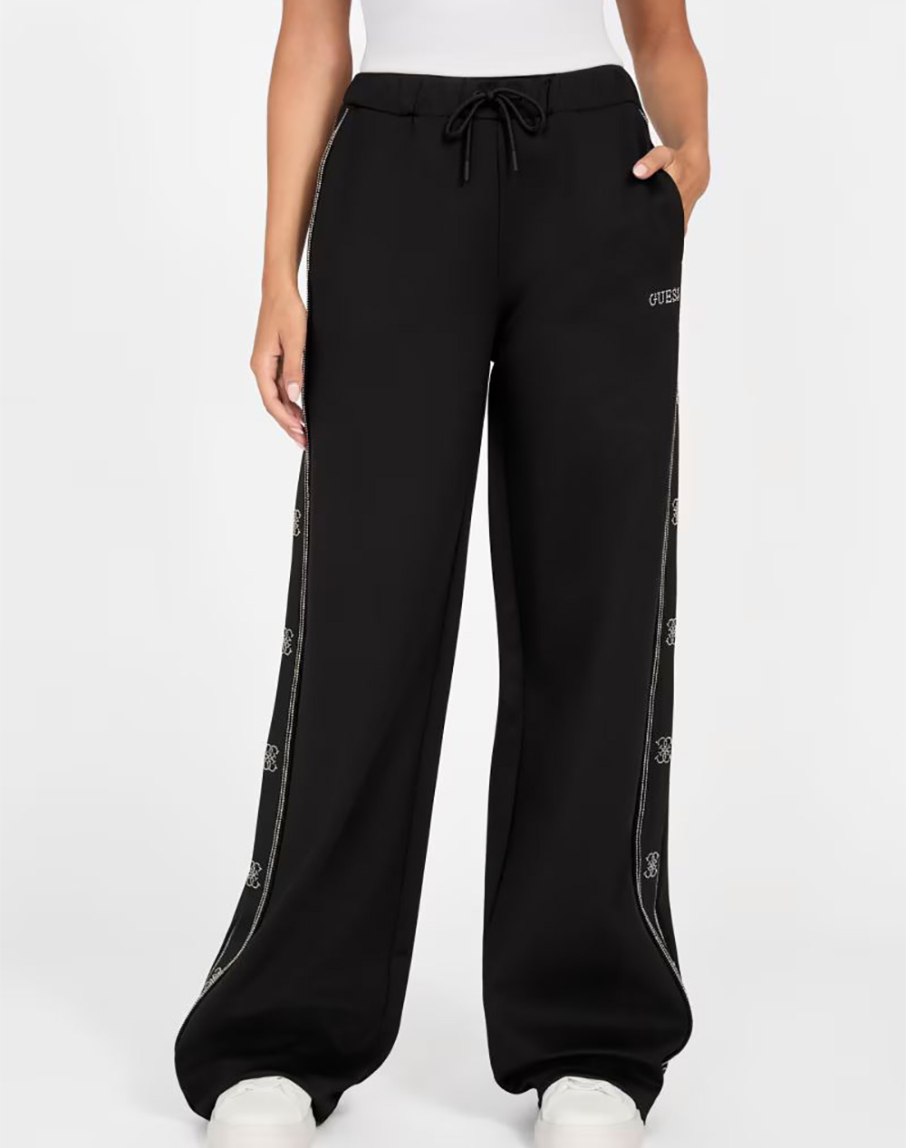 GUESS OCTAVIA WIDE LEG PANTS WOMENS PANTS