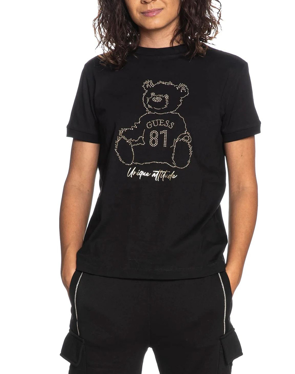 GUESS UNIQUE ATTITUDE SS T-SHIRT ДАМСКА БЛУЗА