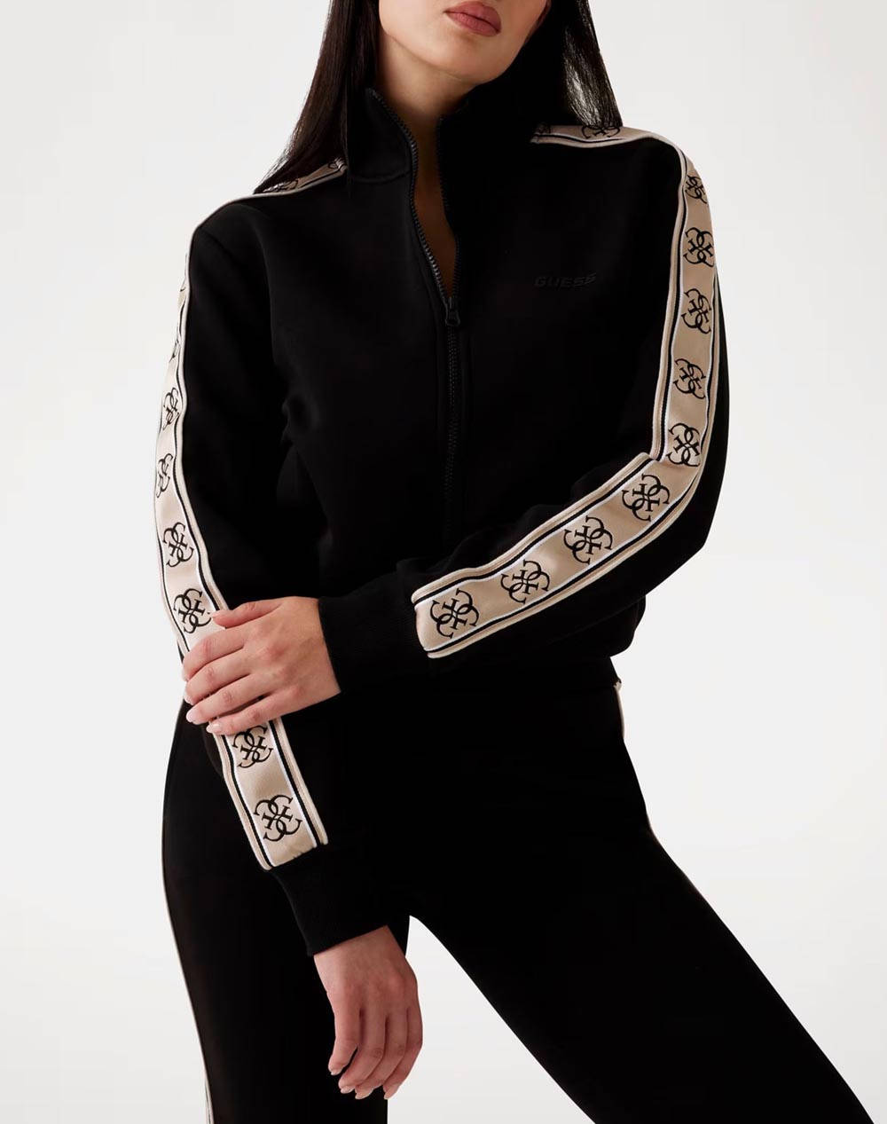 GUESS BRITNEY FULL ZIP SWEATSHIRT ДАМСКА ЖИЛЕТКА