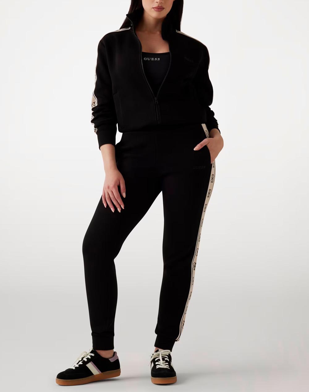 GUESS BRITNEY FULL ZIP SWEATSHIRT ДАМСКА ЖИЛЕТКА
