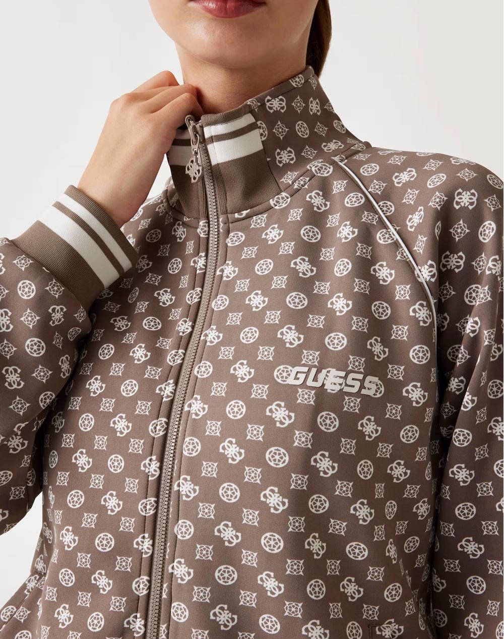 GUESS AGGIE FULL ZIP SWEATSHIRT ДАМСКА ЖИЛЕТКА
