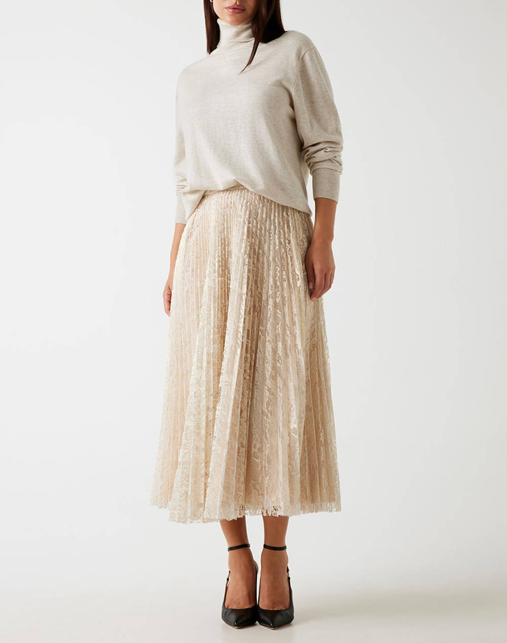 GUESS CHARLOTTE PLEATED SKIRT WOMENS SKIRT