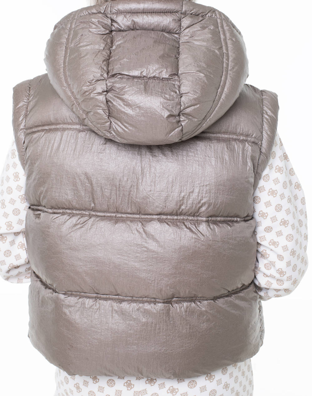 GUESS ERNESTINE CROP PADDED VEST ДАМСКО ЯКЕ
