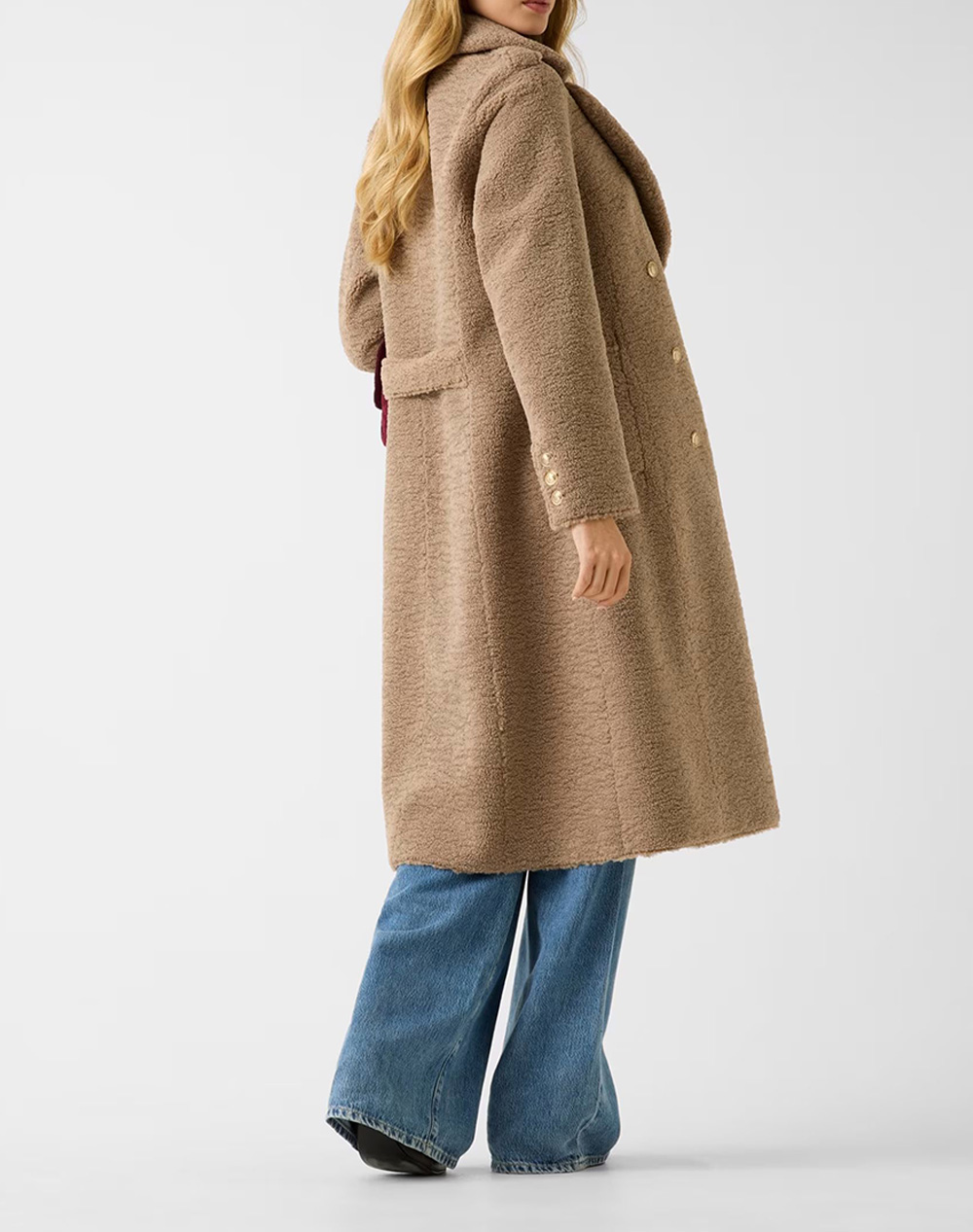 GUESS LAILA FAUX FUR BONDED COAT ДАМСКО ПАЛТО