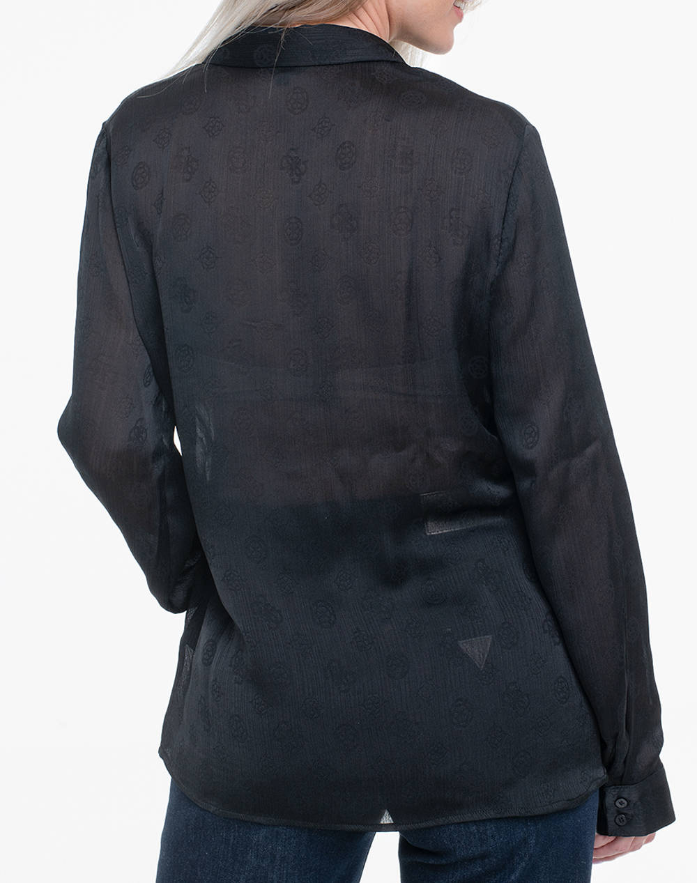 GUESS LS MARTHE LOGO SHIRT WOMENS SHIRT