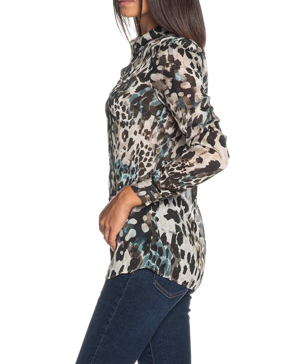 GUESS LS CLOUIS SHIRT WOMENS SHIRT