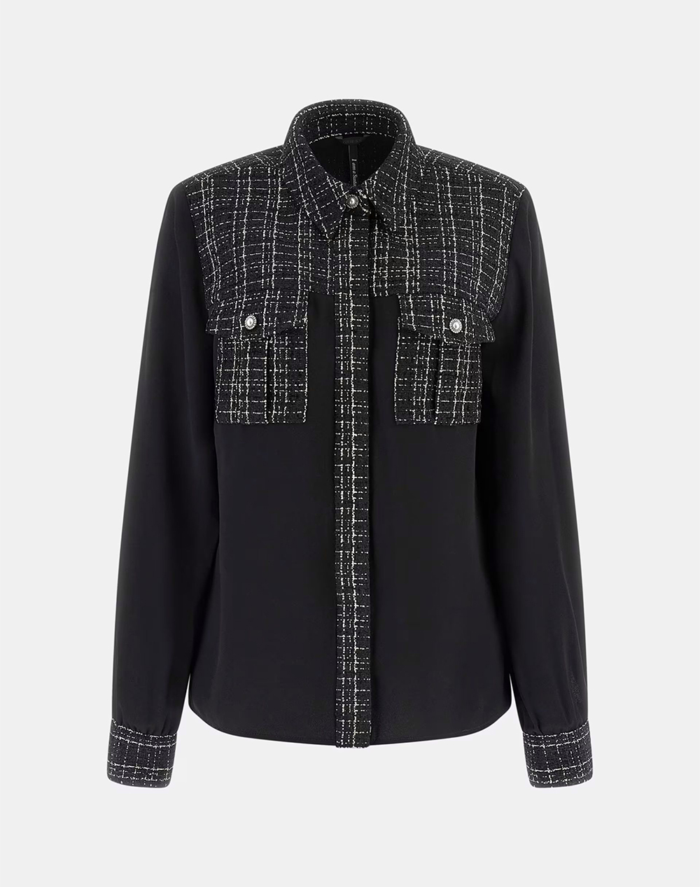 GUESS SANDRA MIX TWEED SHIRT ДАМСКА РИЗА