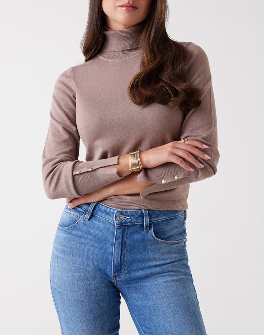 GUESS PAULE TN LS SWEATER ПЛЕТЕНИ ДАМСКИ ДРЕХИ