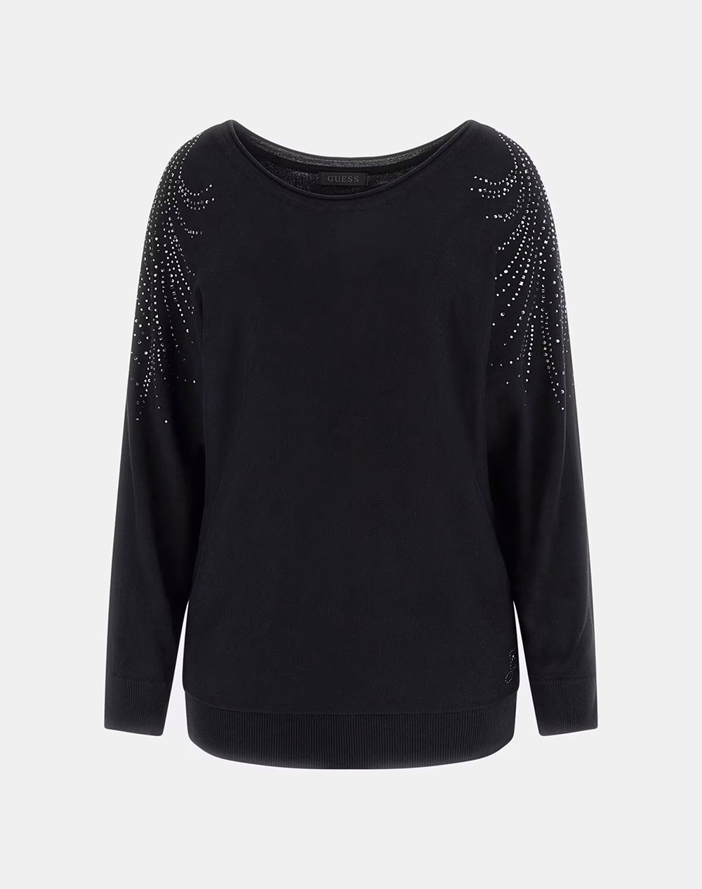GUESS BAT SLEEVE LORETTA LOGO SWTR ПЛЕТЕНИ ДАМСКИ ДРЕХИ