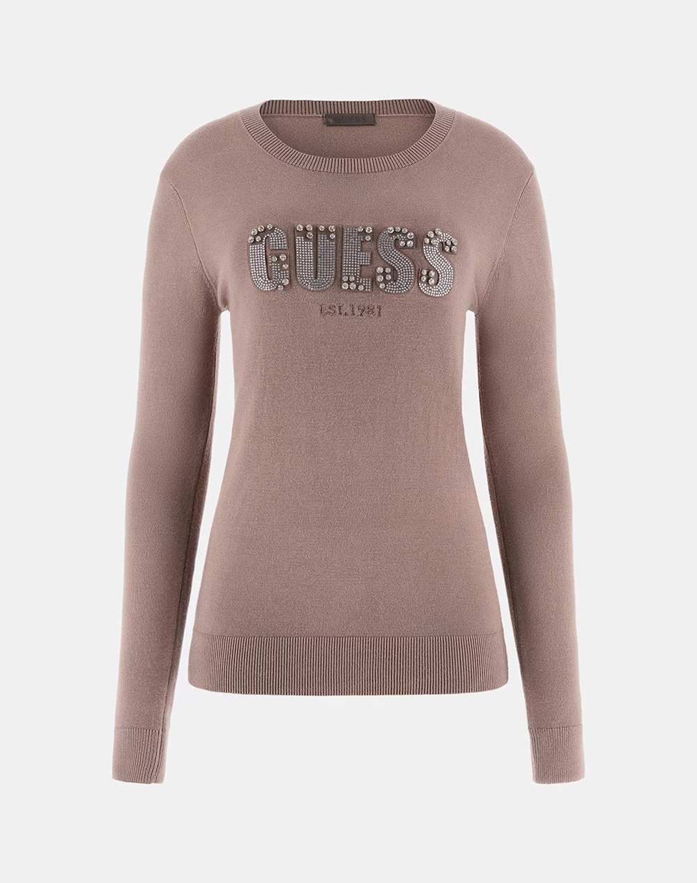 GUESS LS CN REYNA LOGO SWTR ПЛЕТЕНИ ДАМСКИ ДРЕХИ