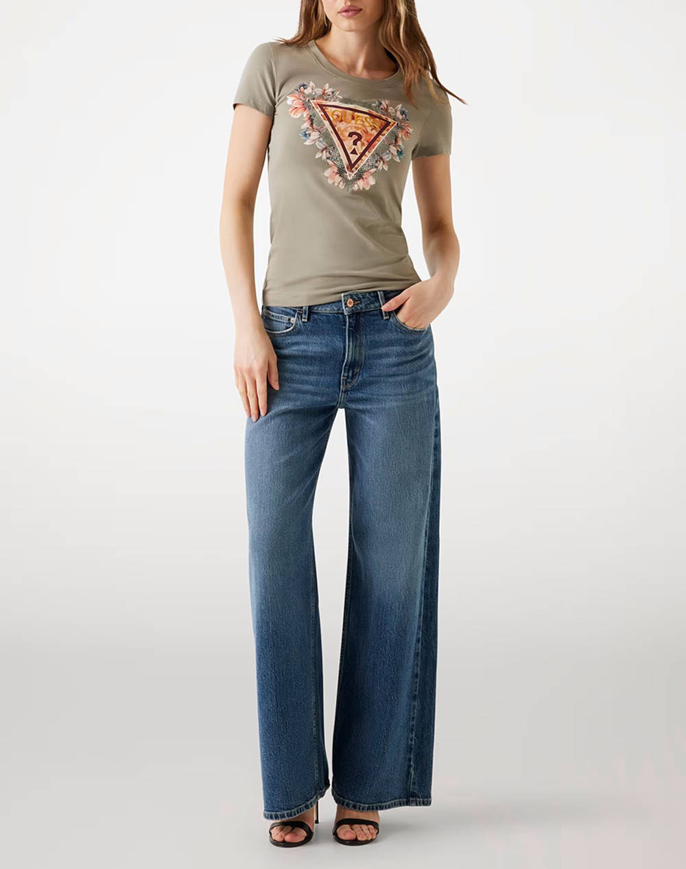 GUESS SS TRIANGLE FLOWERS TEE МЪЖКА ТЕНИСКА
