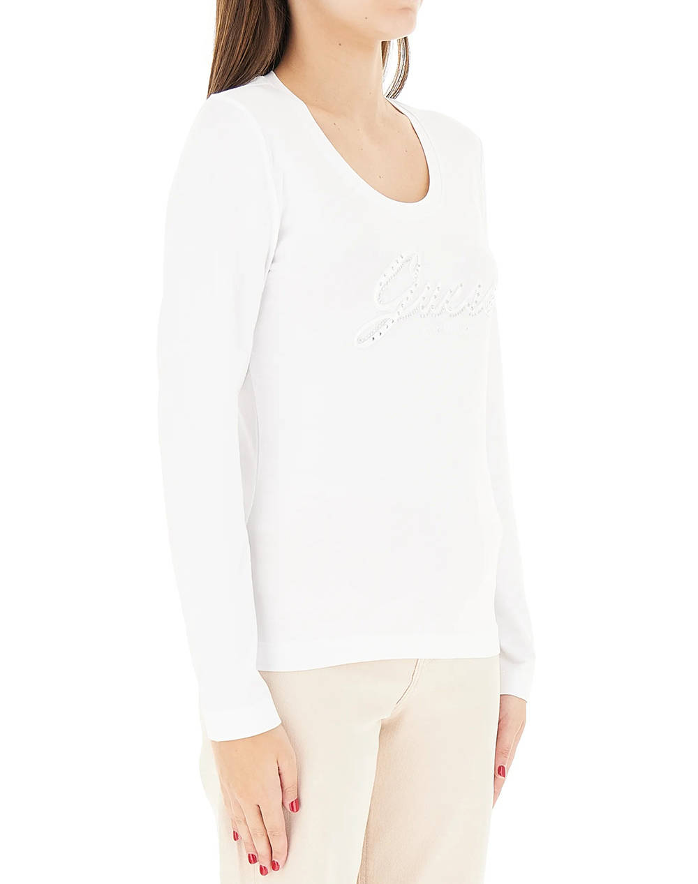 GUESS CN LS EMBRO SCRIPT LOGO TEE МЪЖКА ТЕНИСКА