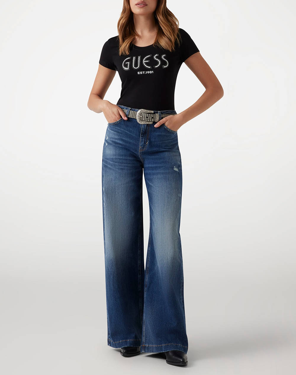 GUESS CN SS GUESS LOGO TEE ДАМСКА ТЕНИСКА