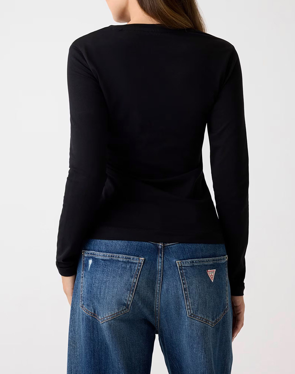 GUESS LS CN LEO TRIANGLE TEE ДАМСКА БЛУЗА