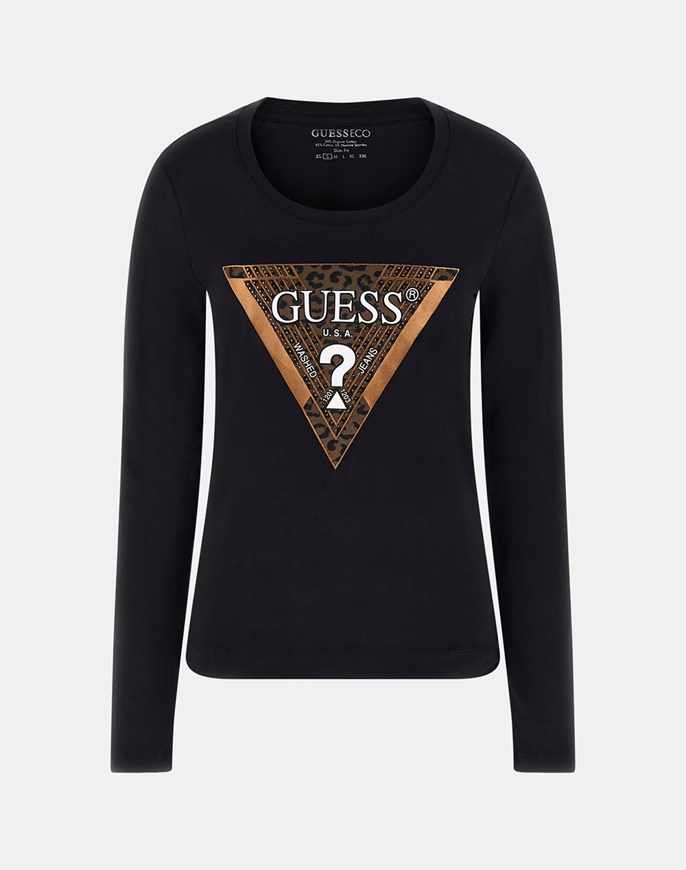 GUESS LS CN LEO TRIANGLE TEE ДАМСКА БЛУЗА
