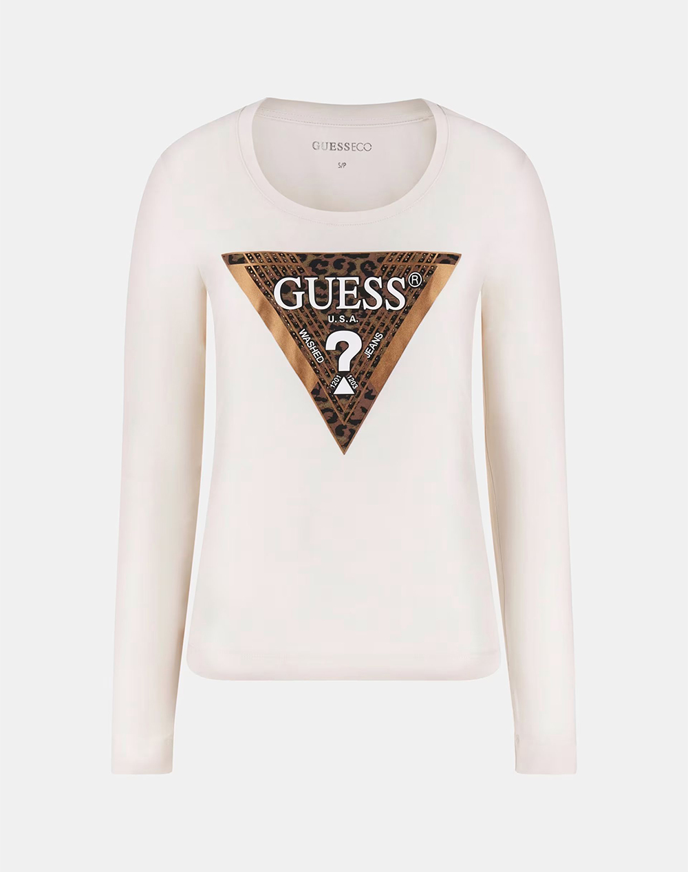 GUESS LS CN LEO TRIANGLE TEE ДАМСКА БЛУЗА