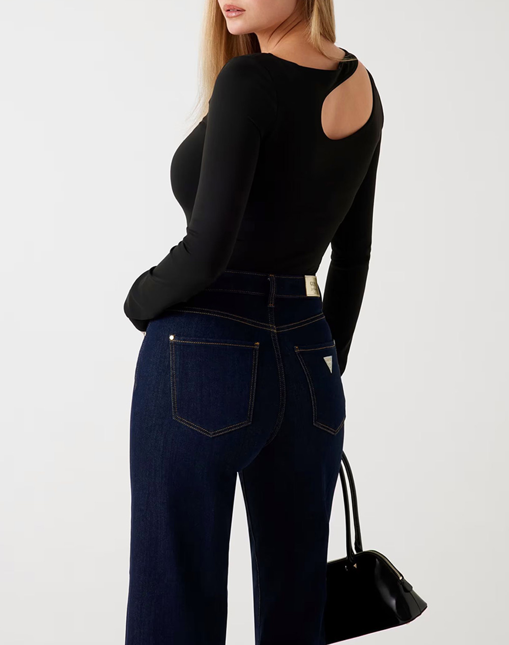 GUESS LS ELEANOR BUCKLE TOP ДАМСКА БЛУЗА