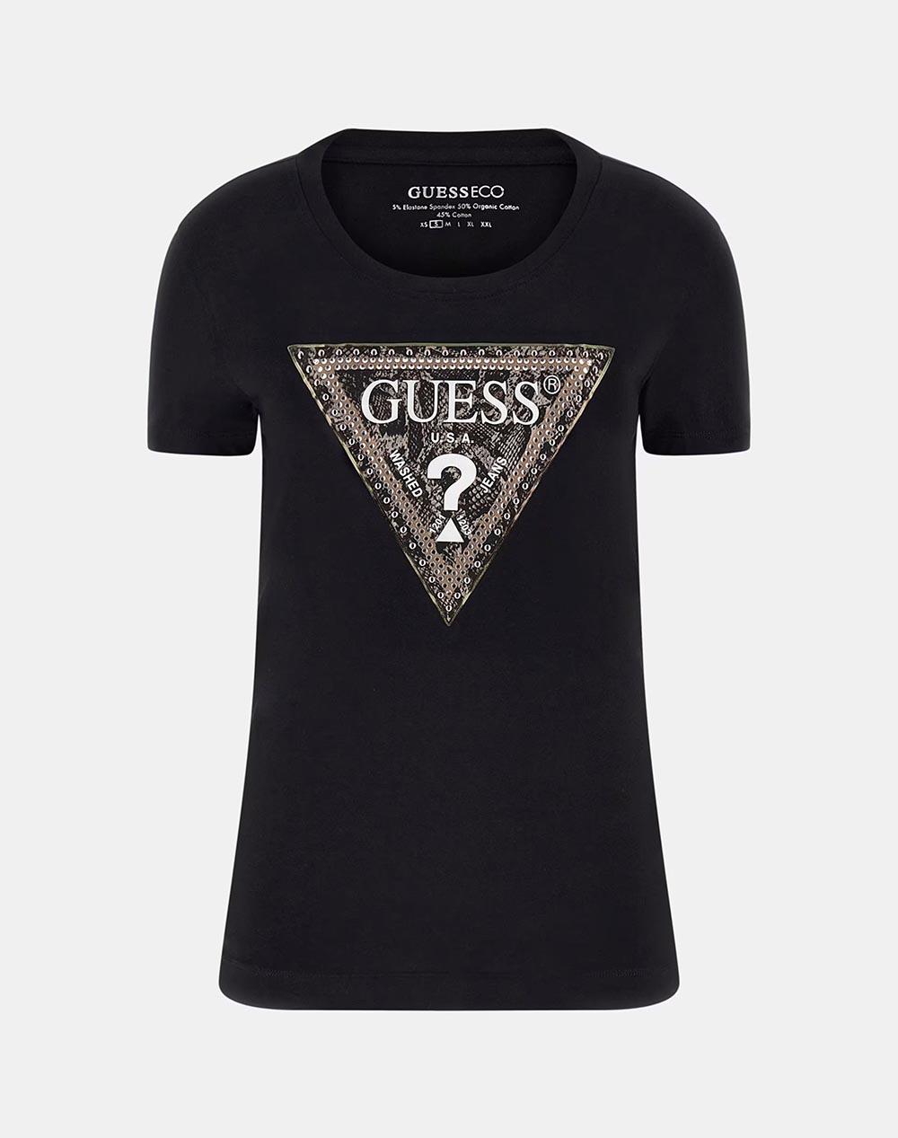 GUESS SS CN TRIANGLE PYTHON TEE ДАМСКА БЛУЗА