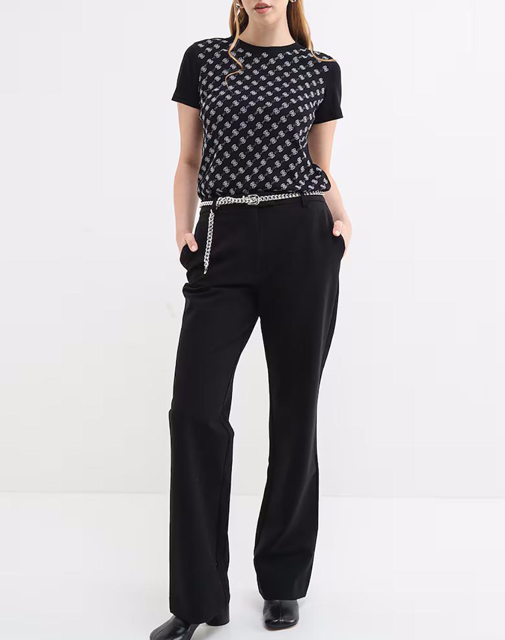 GUESS SS CN 4G ALLOVER TEE ДАМСКА БЛУЗА