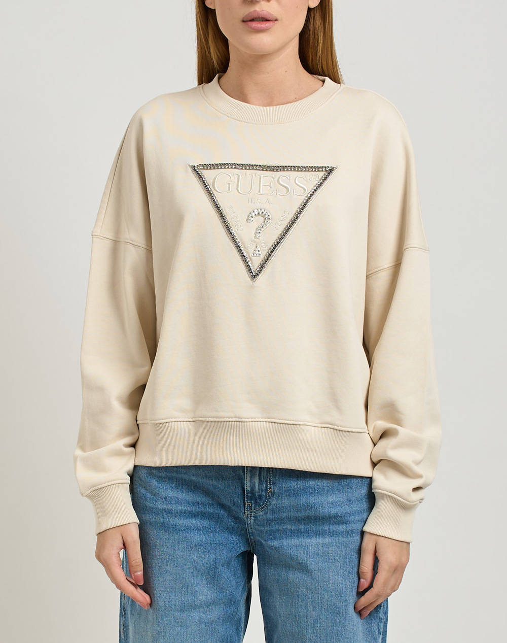 GUESS CN RACHELE TRIANGLE SWEATSHIRT ДАМСКА ЖИЛЕТКА