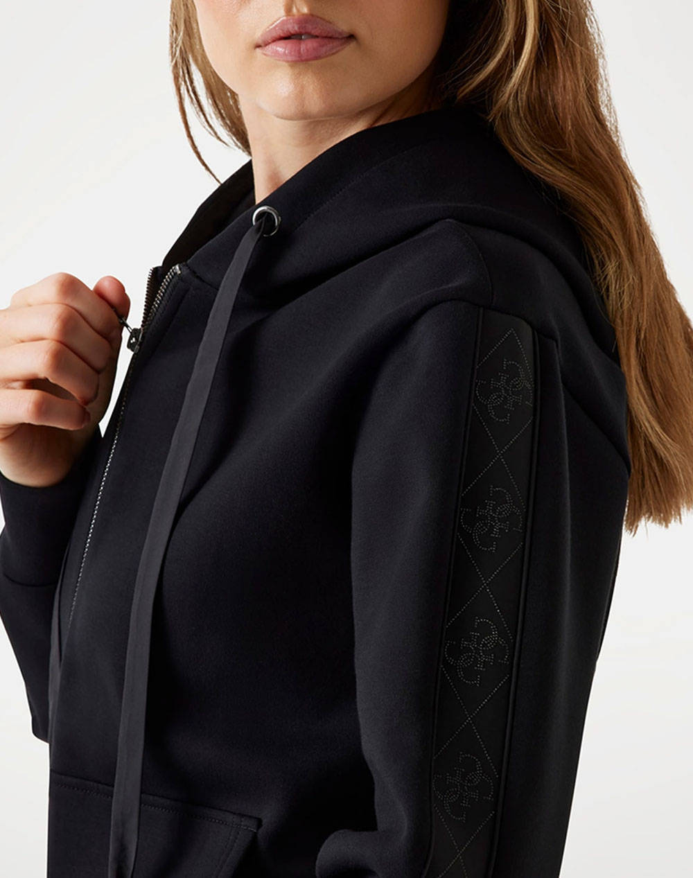 GUESS NEW HOODED SCUBA SWEATSHIRT ДАМСКА ЖИЛЕТКА