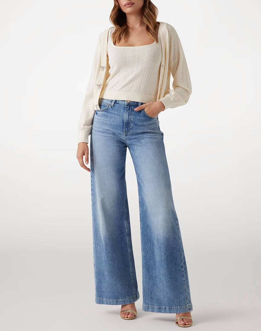 GUESS LS VN LYLA CARDI SWTR WOMENS JACKET